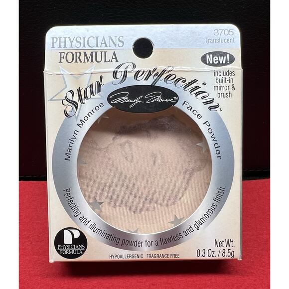 PHYSICIANS FORMULA Star Perfection Marilyn Monroe Face Powder #3705 Translucent‎ - Picture 1 of 3